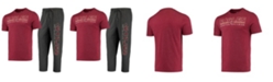 Concepts Sport Men's Heathered Charcoal, Maroon Boston College Eagles Meter T-shirt and Pants Sleep Set